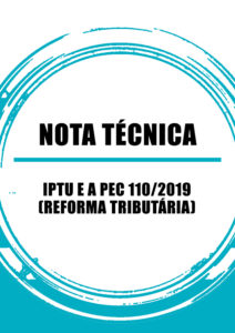 Nota Técnica O IPTU e a PEC 110 2019 Reforma Tributária Instituto