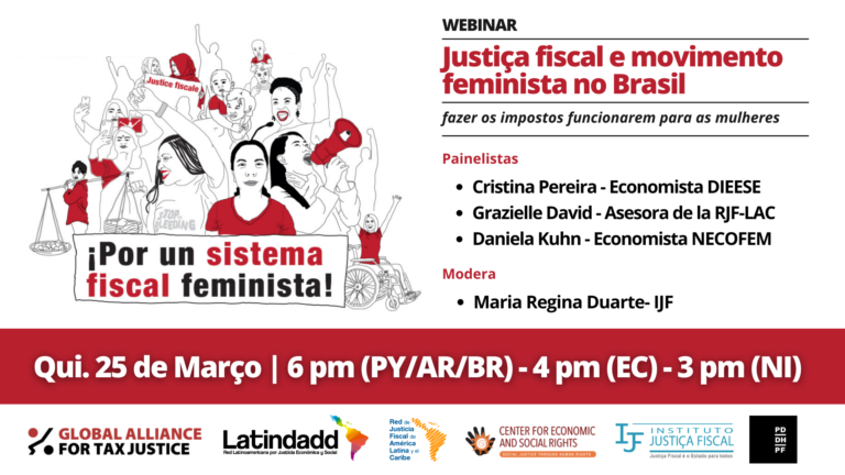 Leia mais sobre o artigo WEBINAR – Justicia Fiscal y el Movimiento Feminista