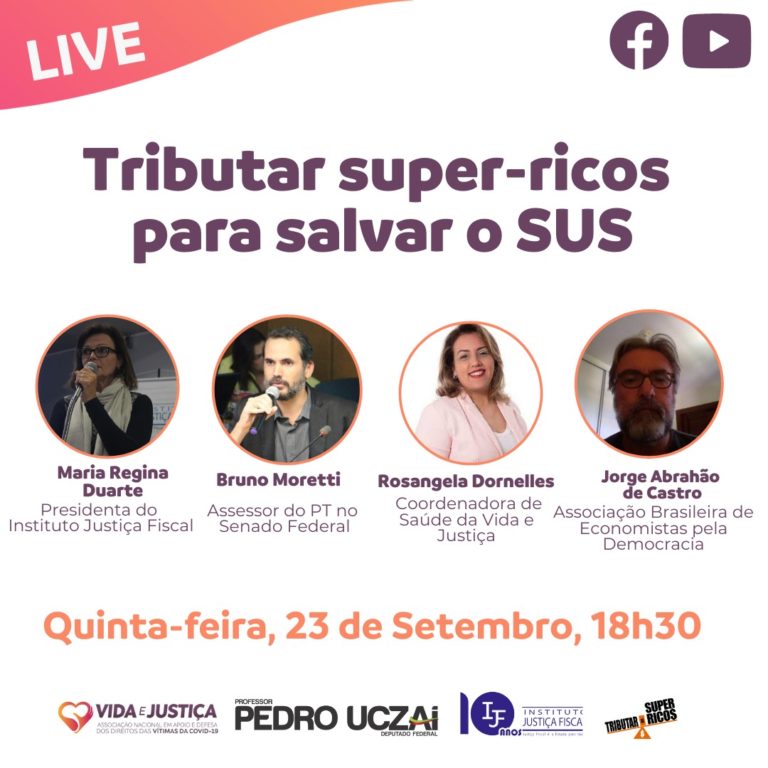 Leia mais sobre o artigo LIVE – Tributar os super-ricos para salvar o SUS