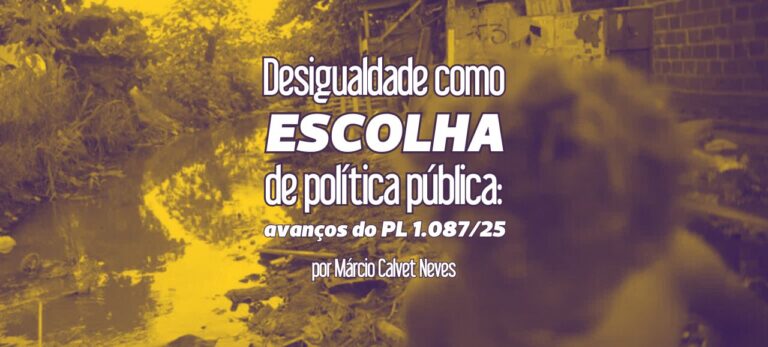 Leia mais sobre o artigo Desigualdade como escolha de política pública: avanços do PL 1.087/25
