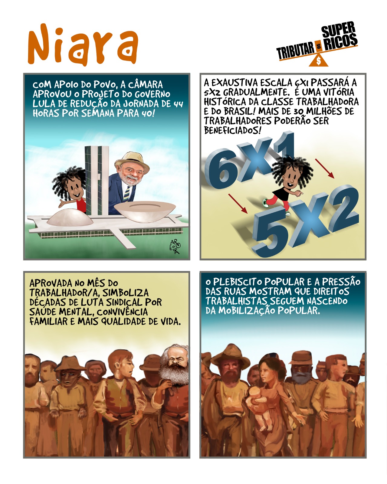 Leia mais sobre o artigo JORNADA 5×2: UMA VITÓRIA HISTÓRICA DE QUEM TRABALHA!