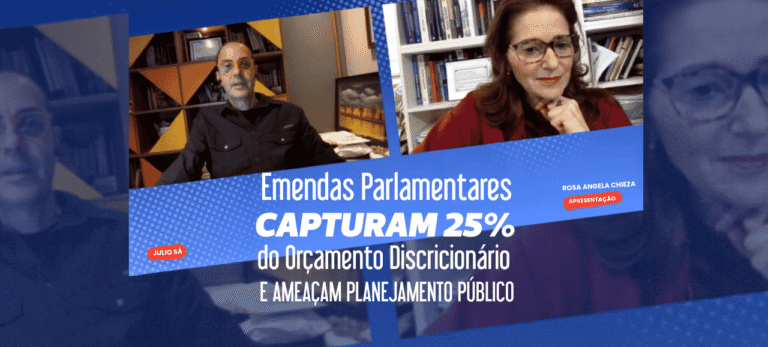 Leia mais sobre o artigo Emendas parlamentares capturam 25% do orçamento discricionário e ameaçam planejamento público, alerta debate do IJF