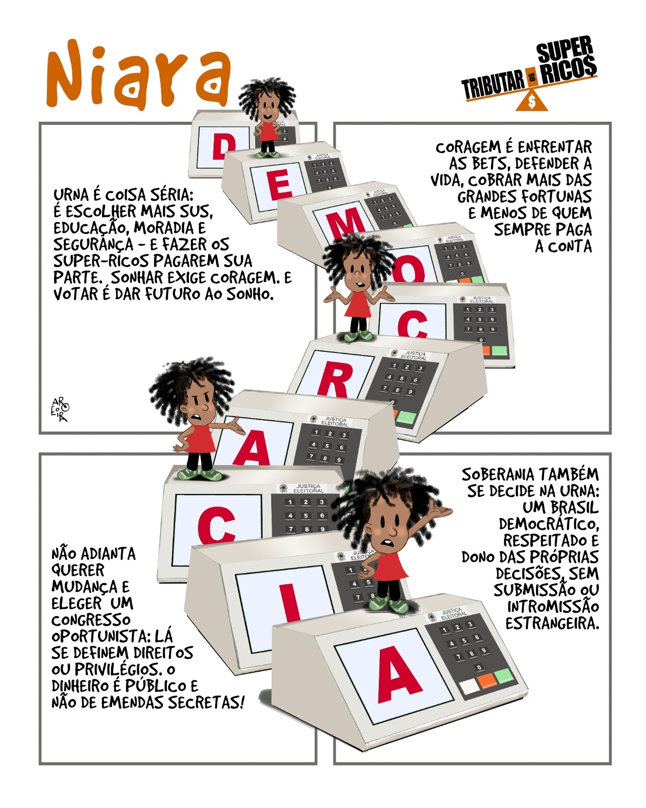 Leia mais sobre o artigo Votar é Coragem para ter o País que a Gente Quer!